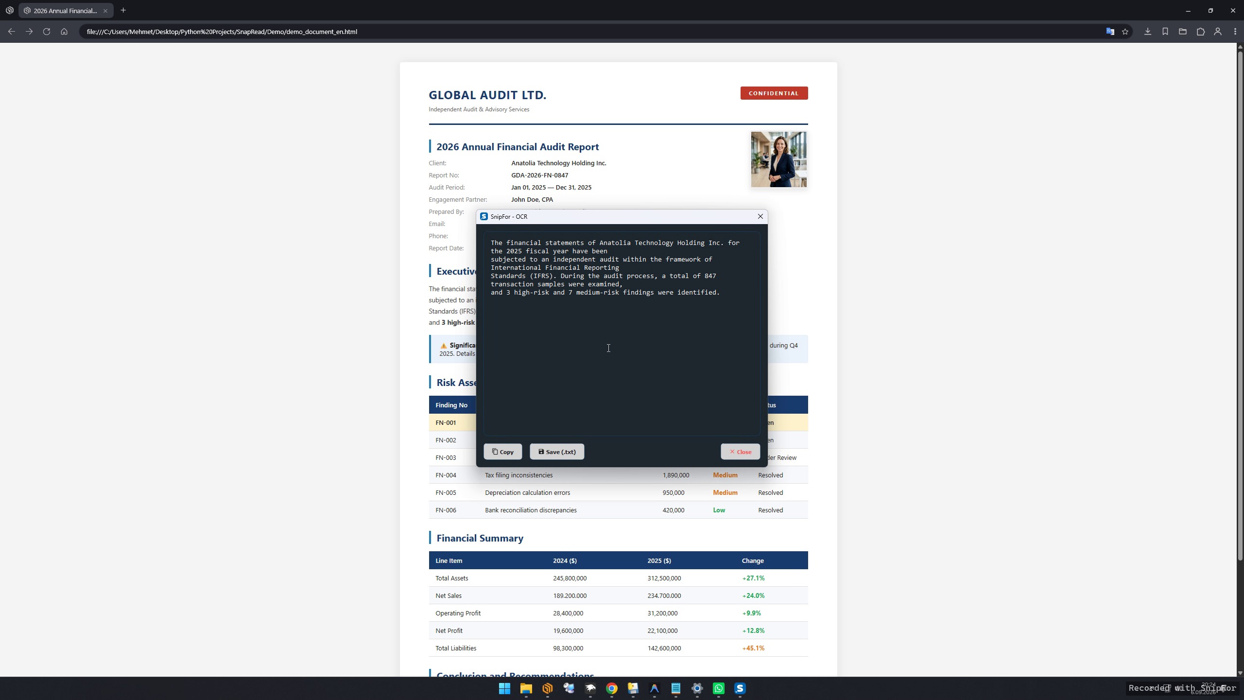 OCR Aracı Demosu